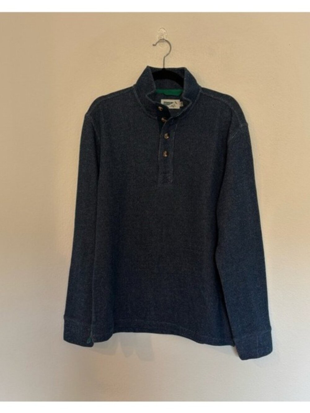 Wellen Mens High Tide Organic Fleece Pullover Sweater